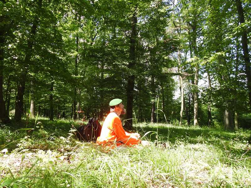Plošina Skalka - meditační Hora Panny Marie Lurdské.