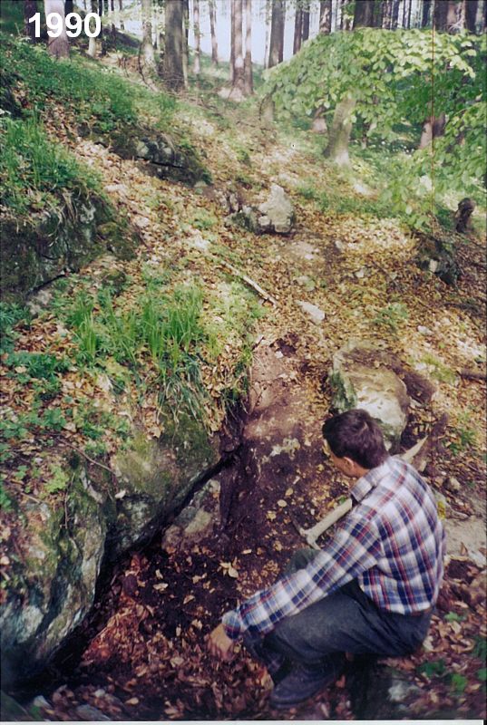 Novodvorský ponor - jeskyně Ponorný hrádek. Jeskyně Ve Skalce. Zdenek Foltýn.